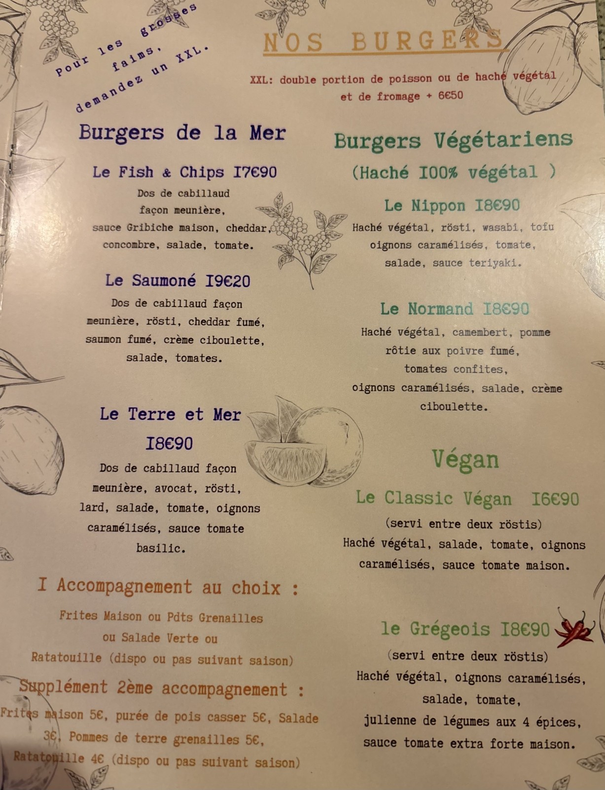Notre nouvelle carte de burger chez Burger et Ratatouille à Montpellier
